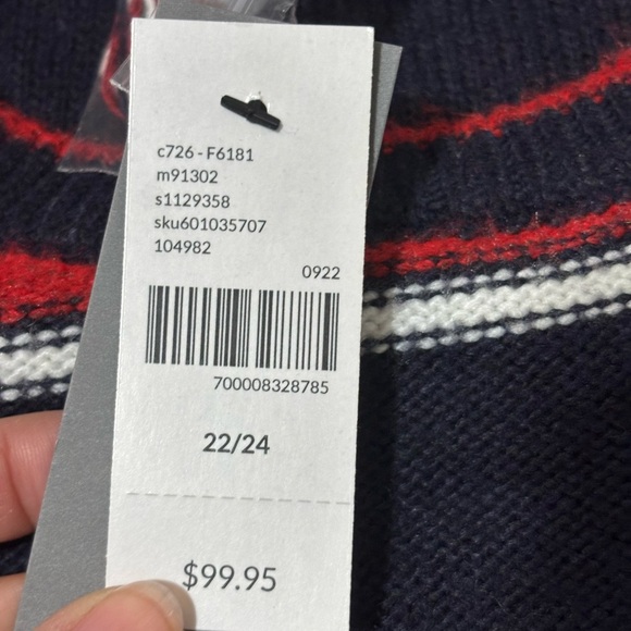 Lane Bryant Long-Sleeve Crew-Neck Striped Sweater Dress • Size 22/24 • NEW! - Picture 9 of 10